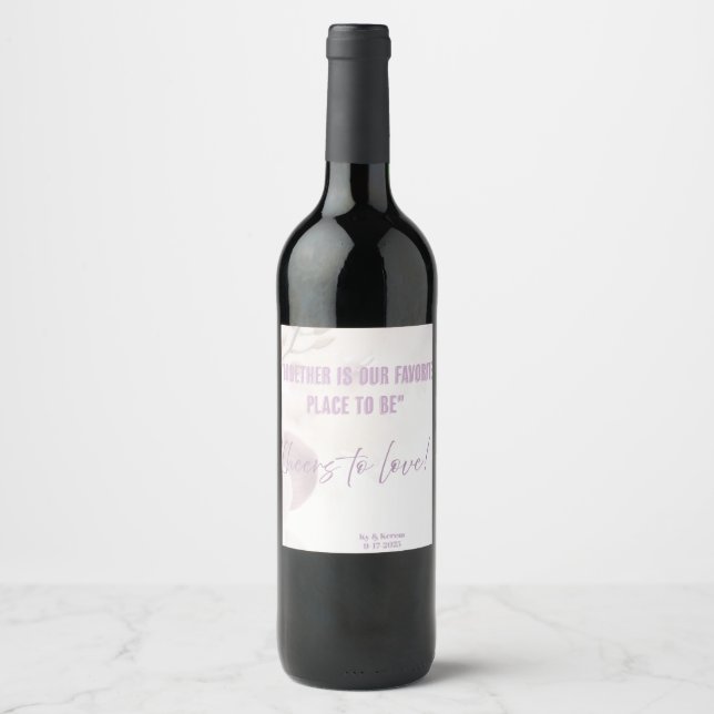 Rótulo De Garrafa De Cerveja Rótulo da Frasco de Casamento (Frente)