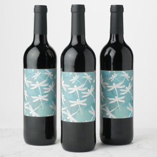 Rótulo De Garrafa De Cerveja Rótulo de Bebida de Dragonflies