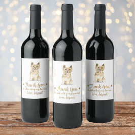 Rótulo De Garrafa De Cerveja Rótulo de Cachaça de Casamento de Cachorro Persona