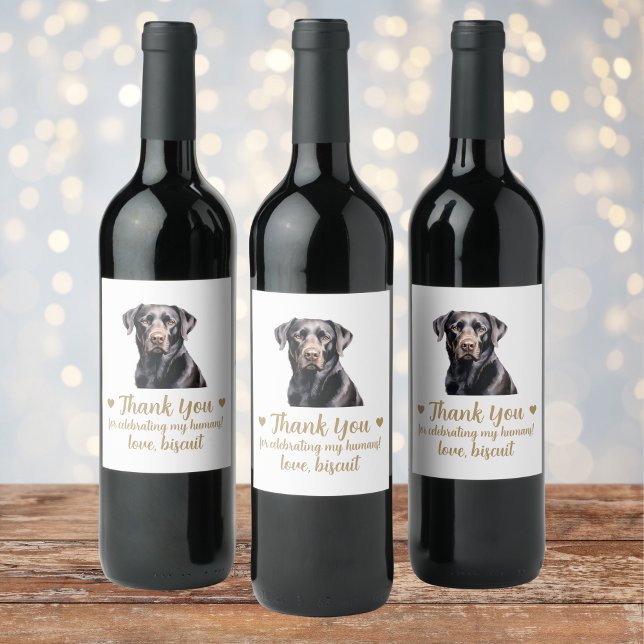 Rótulo De Garrafa De Cerveja Rótulo de Cachaça de Casamento de Cachorro Persona (Criador carregado)