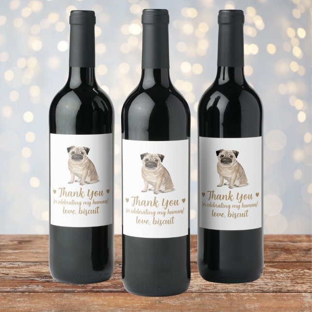 Rótulo De Garrafa De Cerveja Rótulo de Cachaça de Casamento de Cachorro Persona (Criador carregado)
