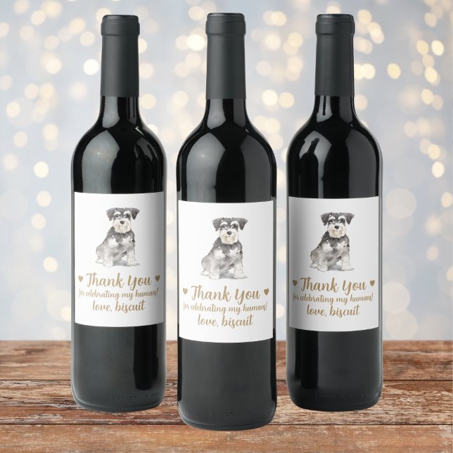 Rótulo De Garrafa De Cerveja Rótulo de Cachaça de Casamento de Cachorro Persona (Criador carregado)