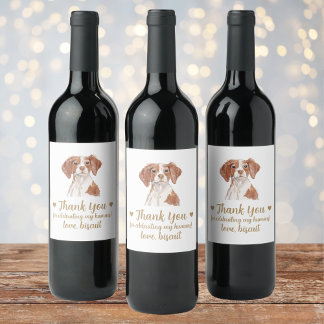 Rótulo De Garrafa De Cerveja Rótulo de Cachaça de Casamento de Cachorro Persona