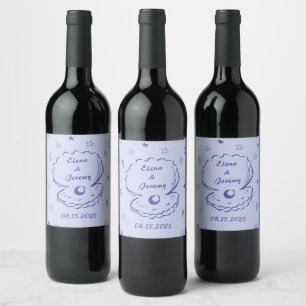 Rótulo De Garrafa De Cerveja Rótulo de Cerveja de Casamento Desenhado à Mão Div