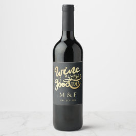 Rótulo De Garrafa De Cerveja Rótulo de degustação de vinho para chá de noiva