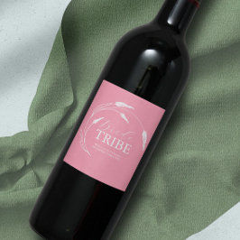 Rótulo De Garrafa De Cerveja Rótulo de Proposta de Bridesmaid Rosa