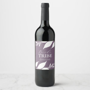 Rótulo De Garrafa De Cerveja Rótulo de Proposta de Bridesmaid Roxo