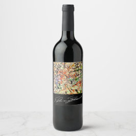 Rótulo De Garrafa De Cerveja Rótulo de Vinho Abstrato