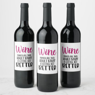 Rótulo De Garrafa De Cerveja Rótulo de Vinho Adulto Engraçado