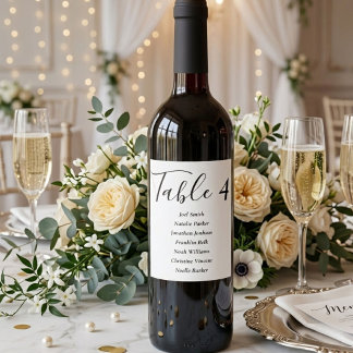 Rótulo De Garrafa De Cerveja Rótulo de Vinho Carta de Assentos de Casamento Min