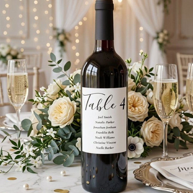 Rótulo De Garrafa De Cerveja Rótulo de Vinho Carta de Assentos de Casamento Min (Criador carregado)