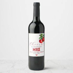 Rótulo De Garrafa De Cerveja Rótulo de vinho chá de panela da Apple vermelha