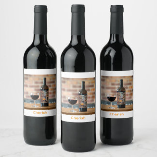 Rótulo De Garrafa De Cerveja Rótulo de Vinho Cherish