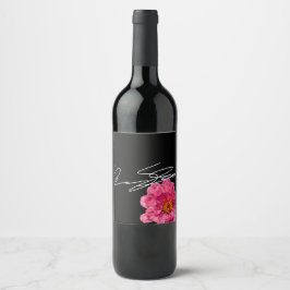 Rótulo De Garrafa De Cerveja Rótulo de Vinho com Assinatura
