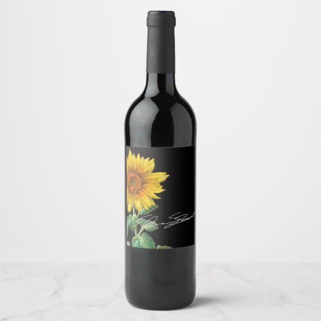 Rótulo De Garrafa De Cerveja Rótulo de Vinho com Assinatura  (Frente)