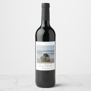 Rótulo De Garrafa De Cerveja Rótulo de Vinho com Foto Personalizada