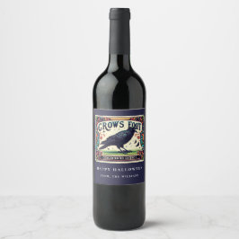 Rótulo De Garrafa De Cerveja Rótulo de Vinho Corvo Negro do Potion Índigo de Ha