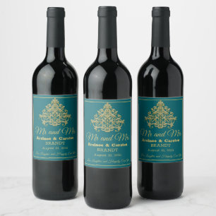 Rótulo De Garrafa De Cerveja Rótulo de Vinho da Elegância