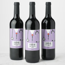 Rótulo de Vinho da Festa do Médico