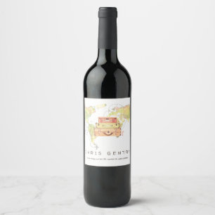Rótulo De Garrafa De Cerveja Rótulo de Vinho da Parte de Reforma viagem