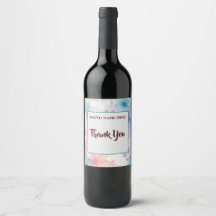 Rótulo de Vinho de Agradecimento – Presente de Apr