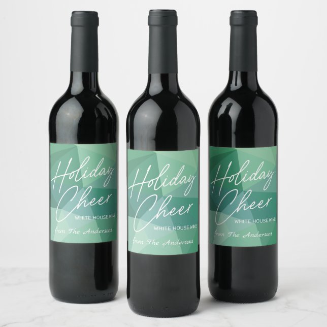 Rótulo De Garrafa De Cerveja Rótulo de Vinho de Alegria de Férias Abstrato Mode (Garrafas)