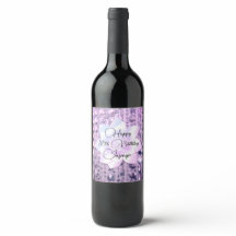 Rótulo de Vinho de Aniversário, de Boca-Cola, de C