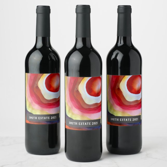 Rótulo De Garrafa De Cerveja Rótulo de vinho de arte da abstrato (Garrafas)