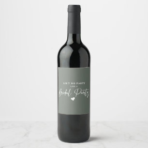 Rótulo De Garrafa De Cerveja Rótulo de Vinho de Caligrafia Minimalista para Fes