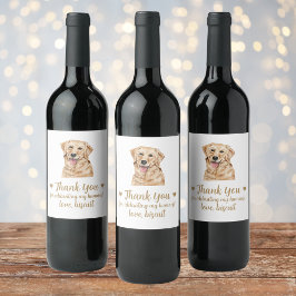 Rótulo De Garrafa De Cerveja Rótulo de Vinho de Cama de Casamento do Labrador A