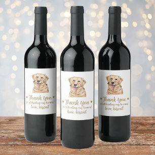 Rótulo De Garrafa De Cerveja Rótulo de Vinho de Cama de Casamento do Labrador A