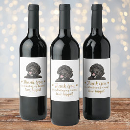 Rótulo De Garrafa De Cerveja Rótulo de Vinho de Casamento Cachorro Goldendoodle