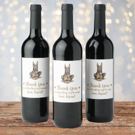 Rótulo De Garrafa De Cerveja Rótulo de Vinho de Casamento de Cachorro Personali