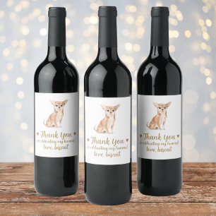 Rótulo De Garrafa De Cerveja Rótulo de Vinho de Casamento de Cães Personalizado