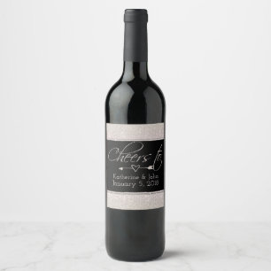 Rótulo De Garrafa De Cerveja Rótulo de Vinho De Casamento De Olhar Com Brilho