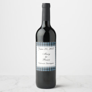 Rótulo De Garrafa De Cerveja Rótulo de Vinho de Casamento Escocês