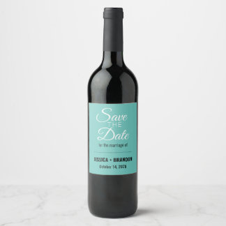 Rótulo De Garrafa De Cerveja Rótulo de Vinho de Casamento Salve a Data v3