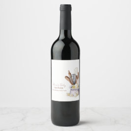 Rótulo De Garrafa De Cerveja Rótulo de vinho de Chá de fraldas para cozinheiros