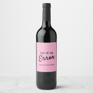 Rótulo De Garrafa De Cerveja Rótulo de vinho de divórcio
