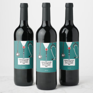 Rótulo De Garrafa De Cerveja Rótulo de Vinho de Formatura de Enfermagem
