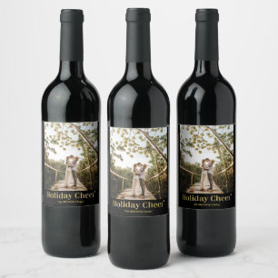 Rótulo De Garrafa De Cerveja Rótulo de Vinho de Foto de Alegria de Férias Moder