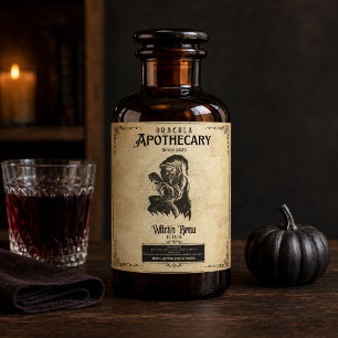 Rótulo De Garrafa De Cerveja Rótulo de Vinho de Halloween da Farmácia da Poção