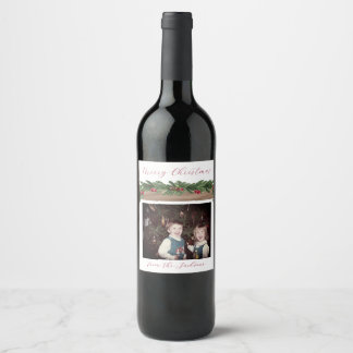 Rótulo De Garrafa De Cerveja Rótulo de Vinho de Natal Feriado de Castanberry Ga