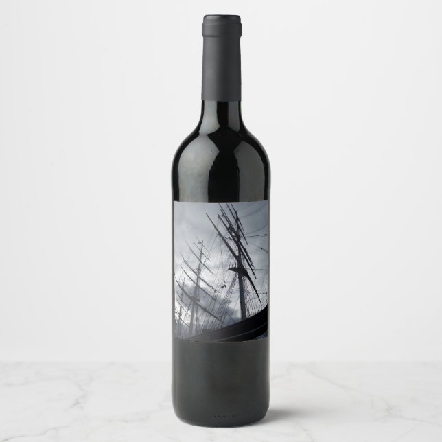 Rótulo De Garrafa De Cerveja Rótulo de Vinho de Navio de Varejo (Frente)