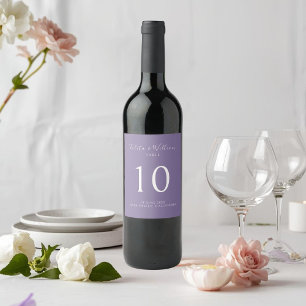 Rótulo De Garrafa De Cerveja Rótulo de Vinho de Número de Mesa de Casamento Lav