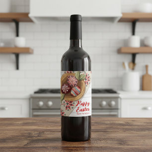 Rótulo De Garrafa De Cerveja Rótulo de Vinho de Ovo de Páscoa Personalizado com