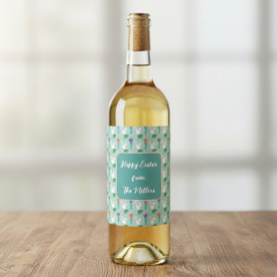 Rótulo De Garrafa De Cerveja Rótulo de Vinho de Páscoa com Nome da Família Pers