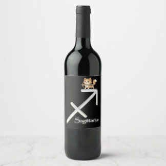 Rótulo De Garrafa De Cerveja Rótulo de Vinho de Sagitário