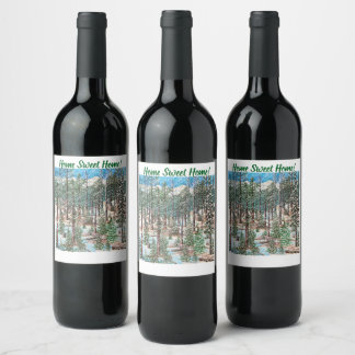 Rótulo De Garrafa De Cerveja Rótulo de Vinho de um Domingo Nevado