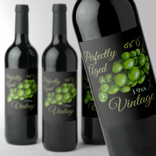 Rótulo De Garrafa De Cerveja Rótulo de Vinho de Uvas